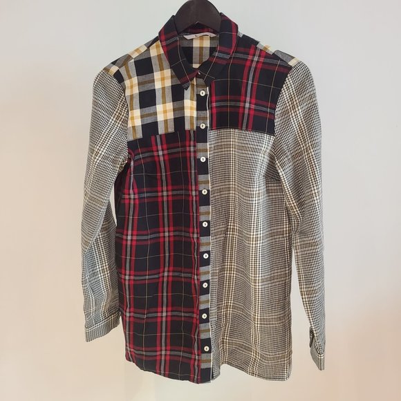 Tu Women's Patchwork Western Flannel Shirt - Picture 1 of 4